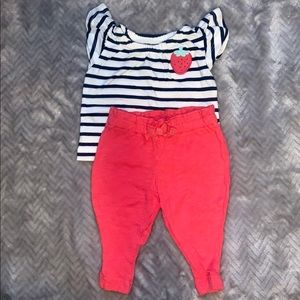 Carter’s Baby Girl 2pc Strawberry Set